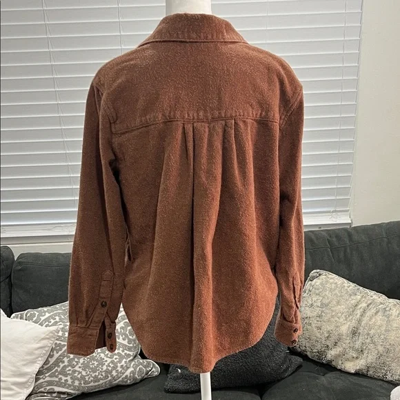 Madewell Brown Button Down Shirt - Picture 6 of 11